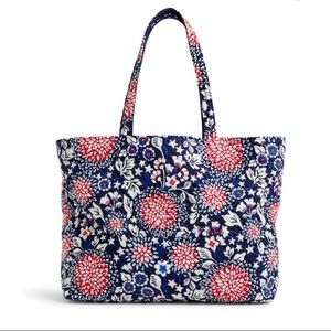 NWT!! Grand Tote in Red, White, and Blossoms